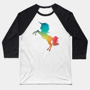 Rainbow unicorn horse Baseball T-Shirt